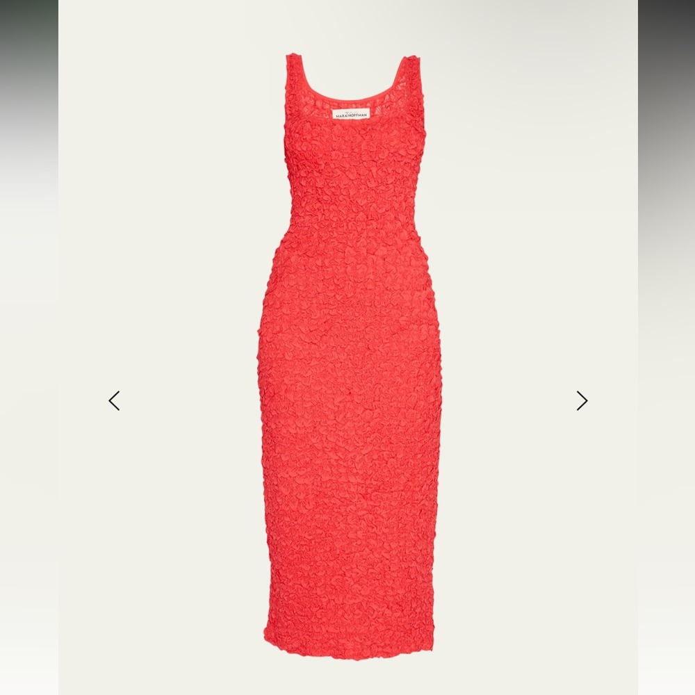 Mara Hoffman Sloan Popcorn Column MIDI Dress